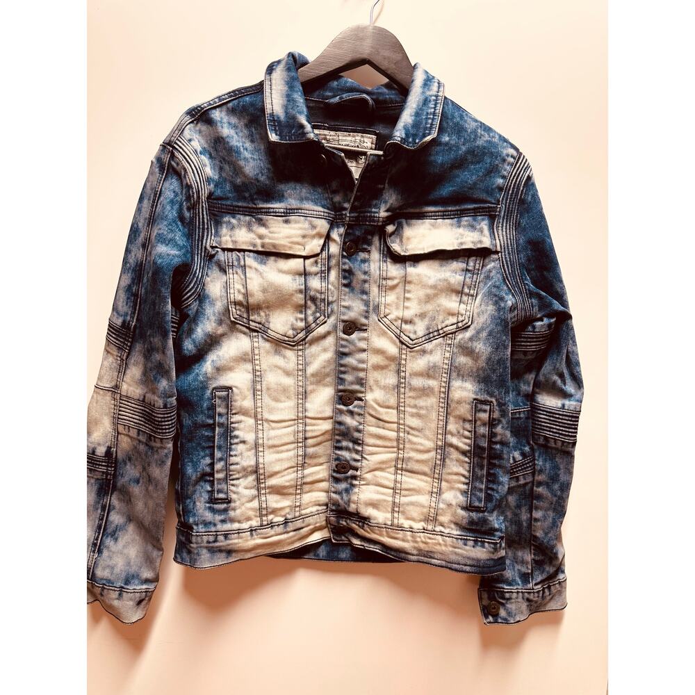 Smoke Rise Thick Distressed Jean Jacket Street Wear Men/Women Size Small